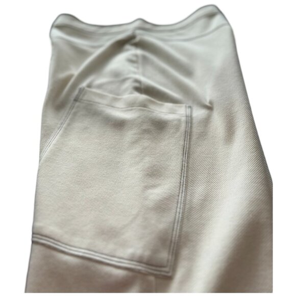 🌸4/$50🌸 ZARA W&B Ivory 5 Button Fly Side Pocket Baggy Capri Pants - Picture 6 of 16